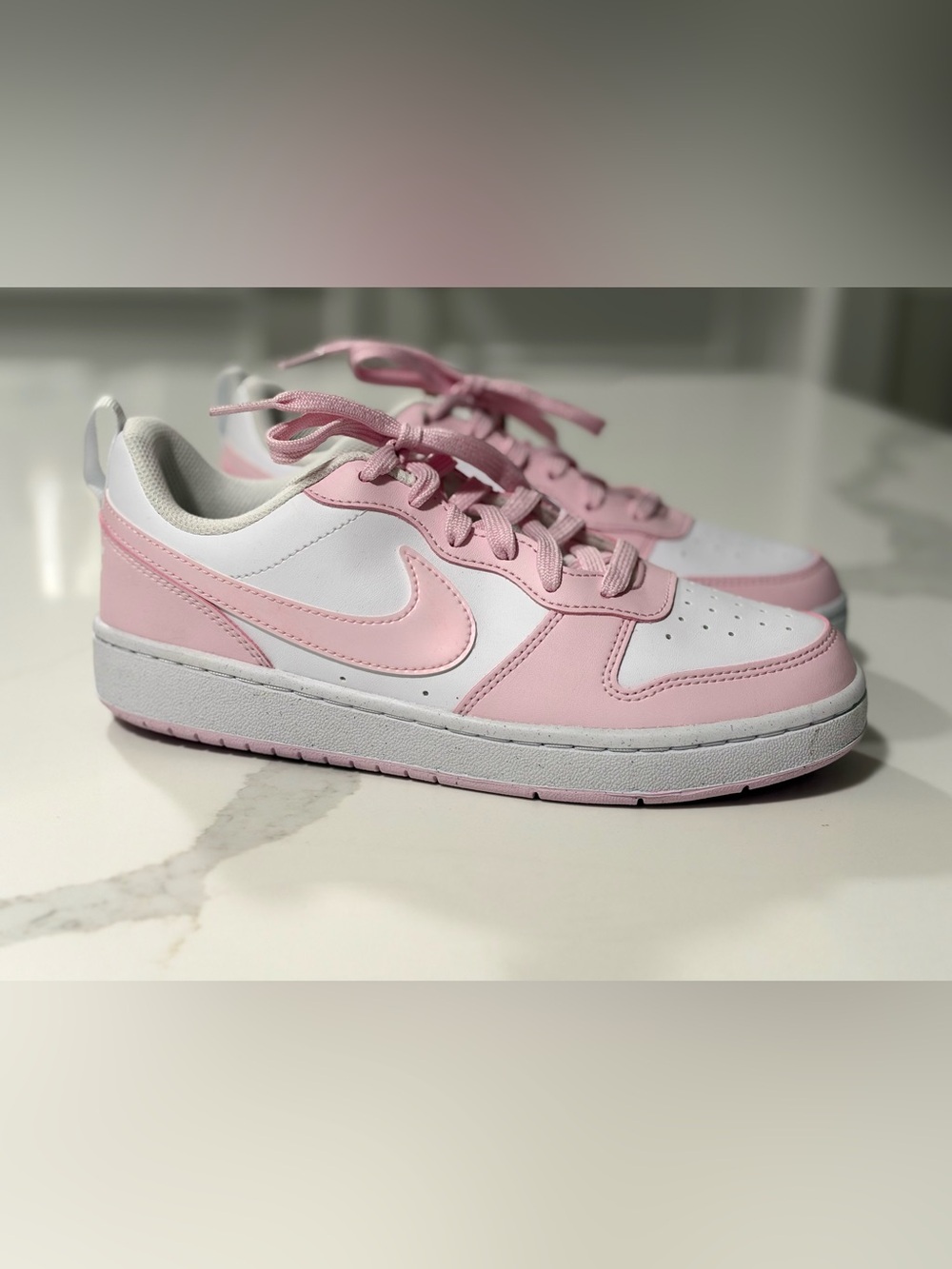 Nike Court Borough Low Recraft Pink & White Sneakers